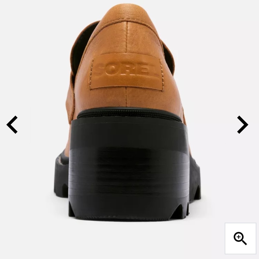 SOREL Joan Now City Loafer‎ Chunky Platform Canyon Gold Black 9 - Picture 2 of 9